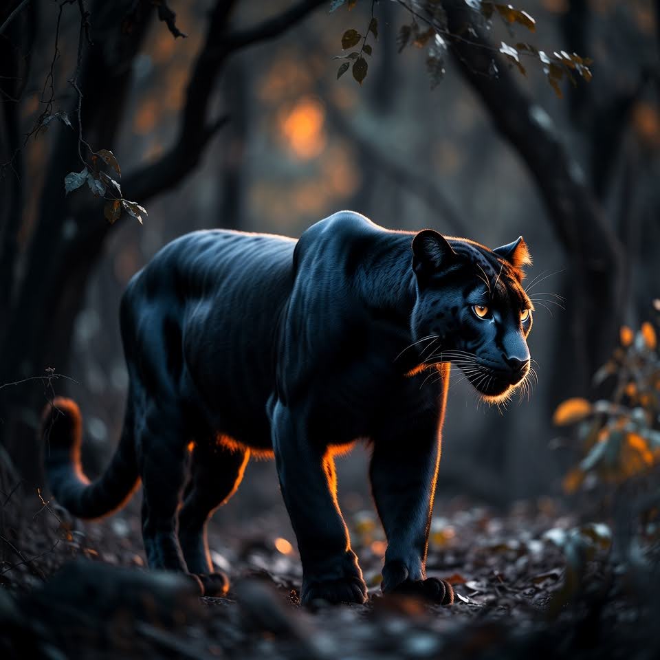 orange tinted panther